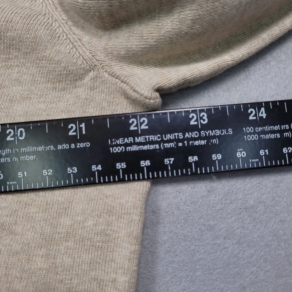 Polo Ralph Lauren Mens Pima Cotton V-Neck Sweater Beige Large Heather Classic